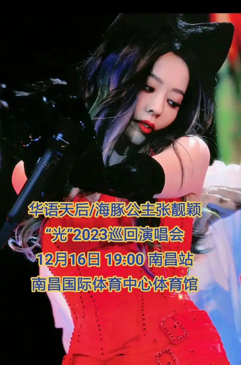 海豚98公主94张靓颖2023巡演南昌站.