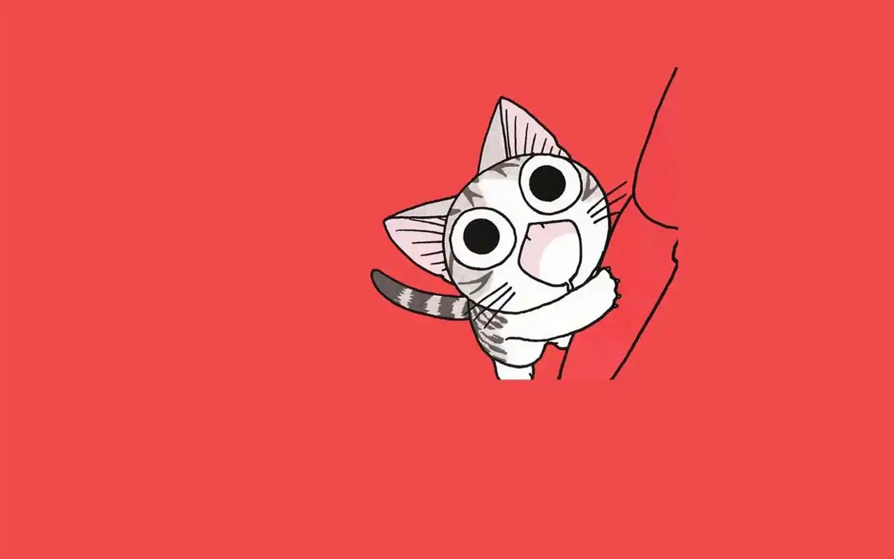 卡通起司猫图片电脑屏保壁纸