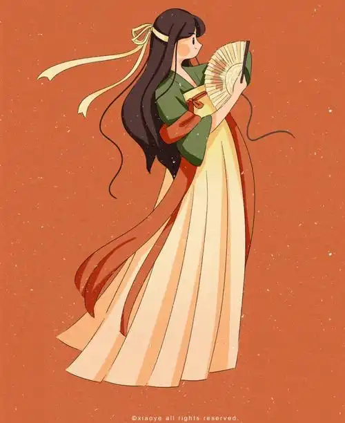 9岁可以画的古风美少女(一步一步教画古装仙女)