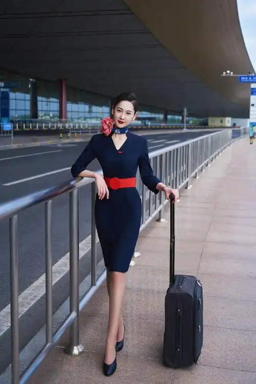 空姐服套装空姐制服高端连衣裙夏感空乘面试气质女神范套装职业装