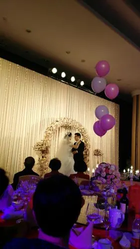 2016年5月8日,北京钓鱼台大酒店参加婚礼现场.