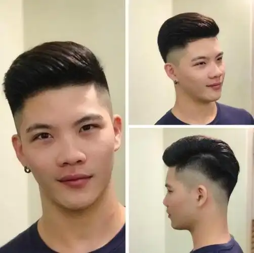 头发往后倒的发型颜值更高