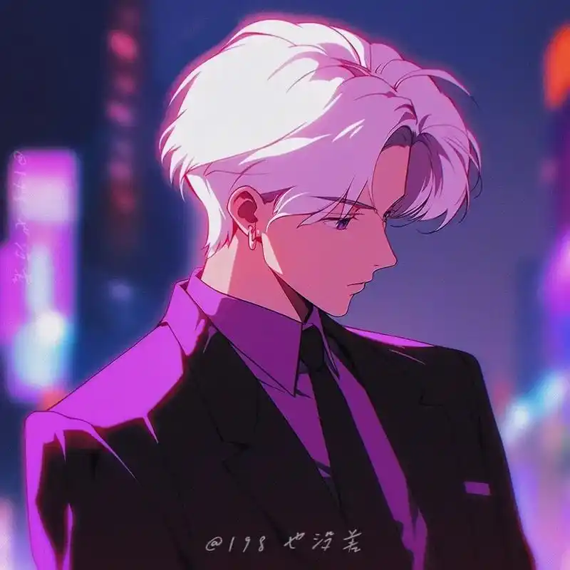 【动漫头像|白发】——#动漫男头 #优质头像 #白毛 #男头 - 抖音