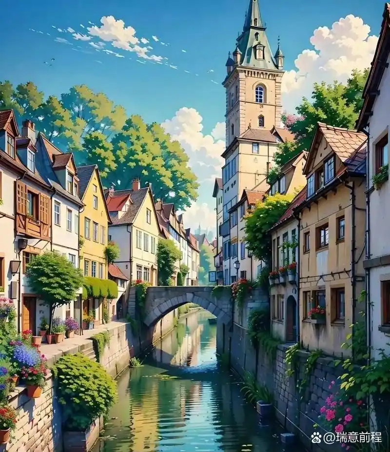 宫崎骏欧洲小镇.[嘻嘻]