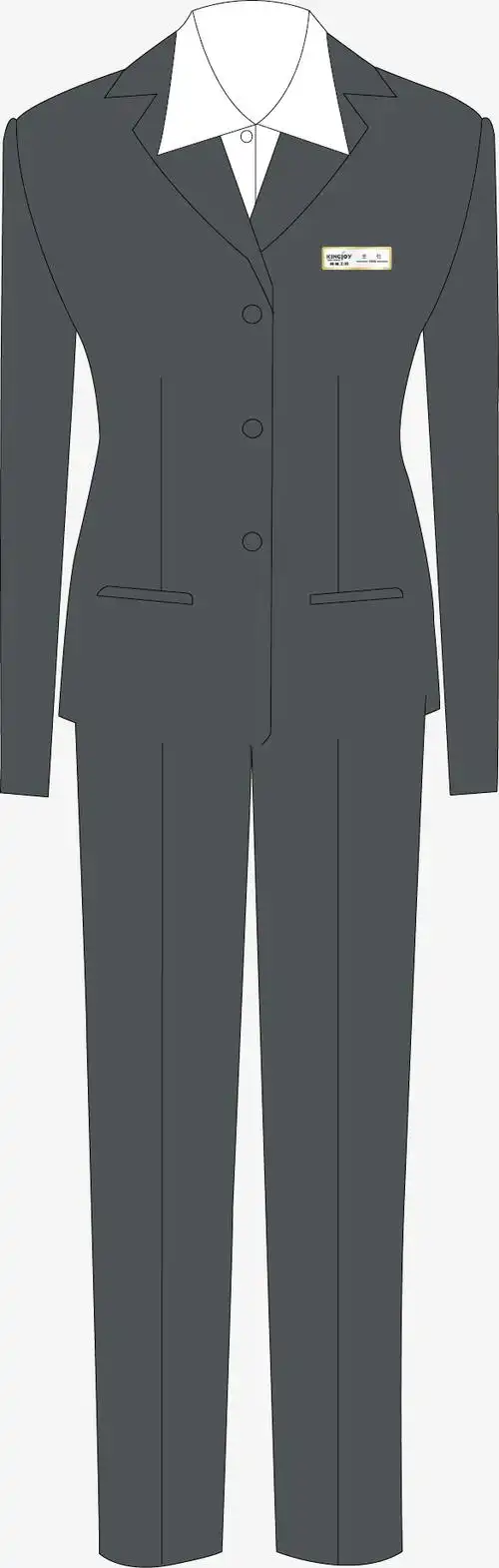 正装西服矢量素材图