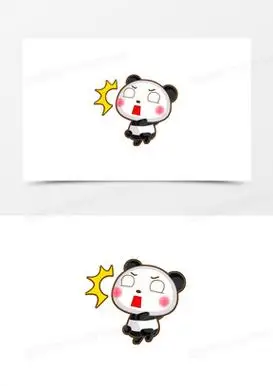 小熊猫惊讶表情