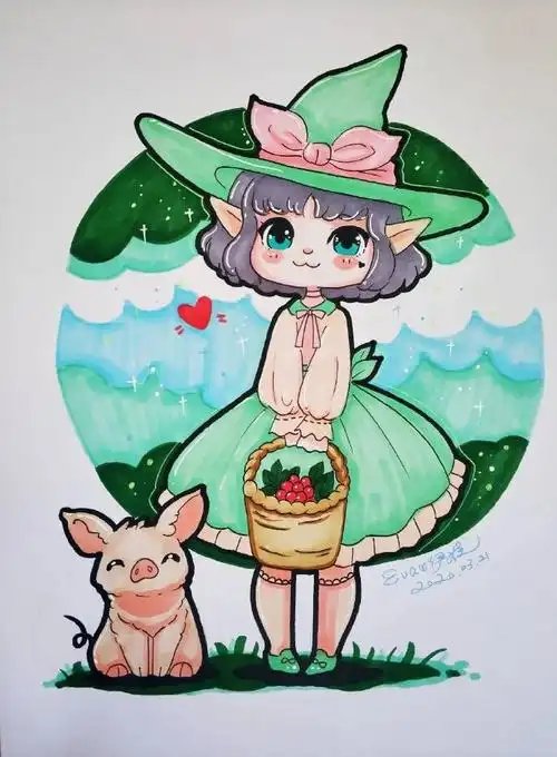 超可爱的q版动漫人物,适合临摹收藏的动漫人物素材