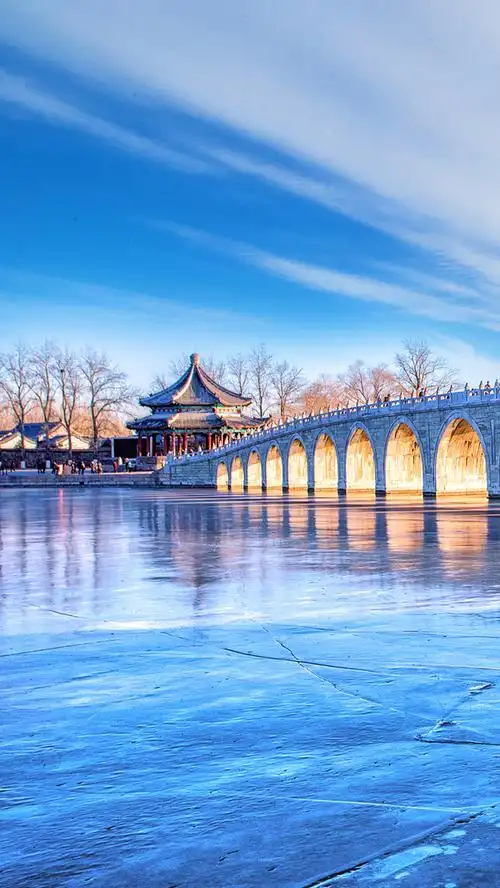 中国风建筑h5背景