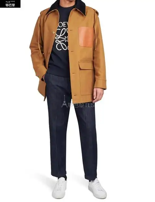 【包邮包税】 loewe罗意威 21年春夏 男士 夹克 工装连帽外套 loe574