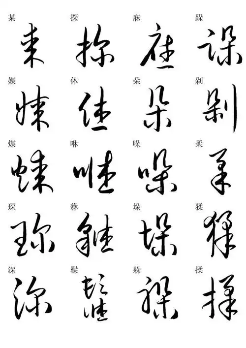 草书书法快速入门字帖之一,学习草书随身资料,建议收藏