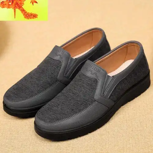 春秋新款老北京布鞋男鞋男士休闲鞋软底中老年鞋男单鞋爸爸鞋防滑简畅