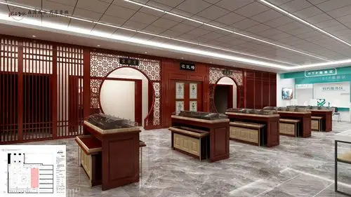 药店装修中药柜的常见类型及各自特点药店鲁班