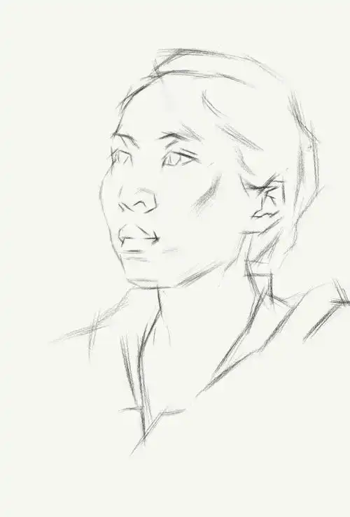 素描教程侧面人物肖像带详细步骤图_第2张图片