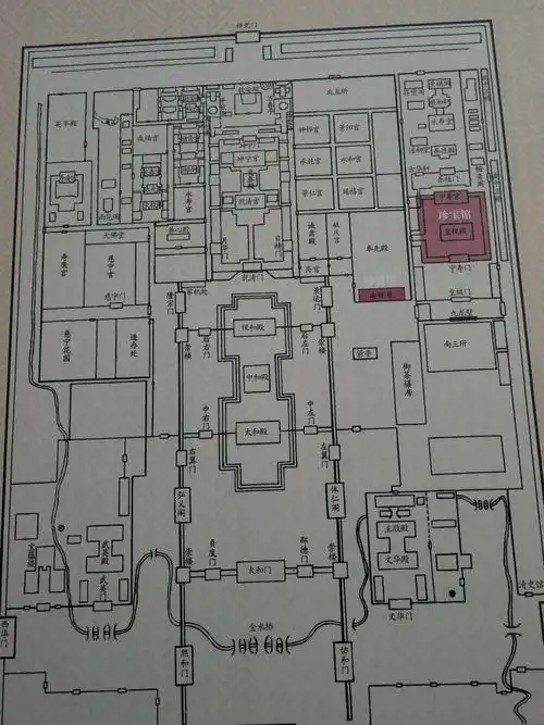 故宫博物院里的游览图