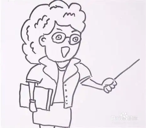 小学举行教师基本功大赛简笔画老师辛苦了教师节简笔画教程教师简笔画