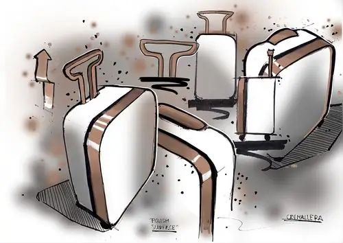 草图车间给一组人物在产品中使用场景的过程图