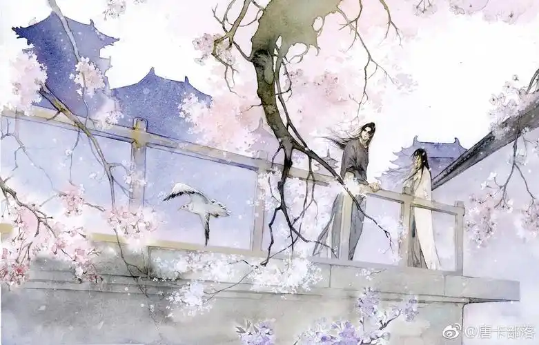 古风 古韵 中国风 手帐素材 插画 手绘 彩绘 头像 壁纸