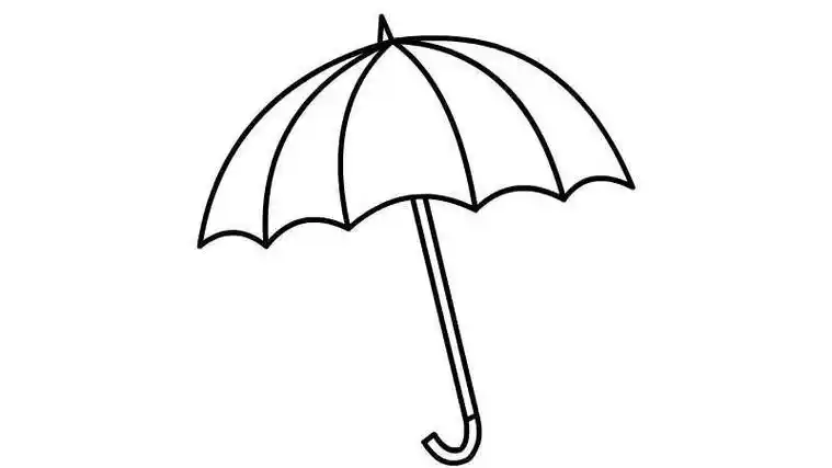 雨伞简笔画
