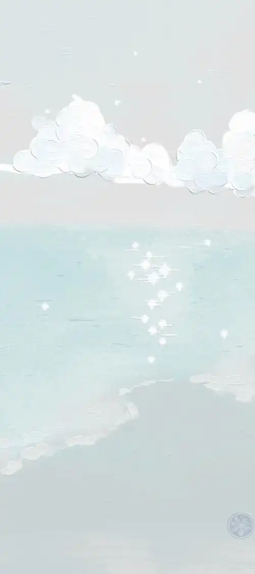 油画壁纸 - cr:@力力君插画 素材 ins 韩系 可爱 简约 手绘 动漫 锁屏