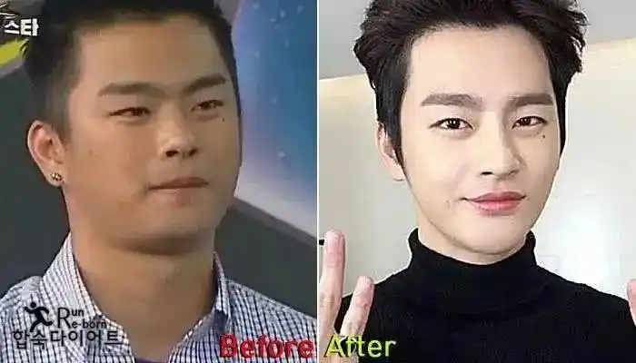 但这么帅气的韩国「国民老公」徐仁国曾经也是个萌萌的小胖纸,与现在