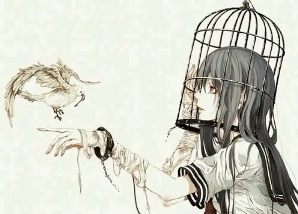 有没有将动漫人物关在笼子里的图片?