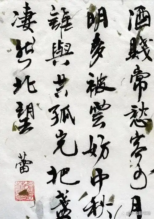 徐静蕾书法和钢笔字迹判若两人!毛笔书法有周慧珺笔意,个性鲜明