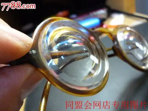 民国时期——超高度近视眼镜!真正"啤酒瓶底"!完好