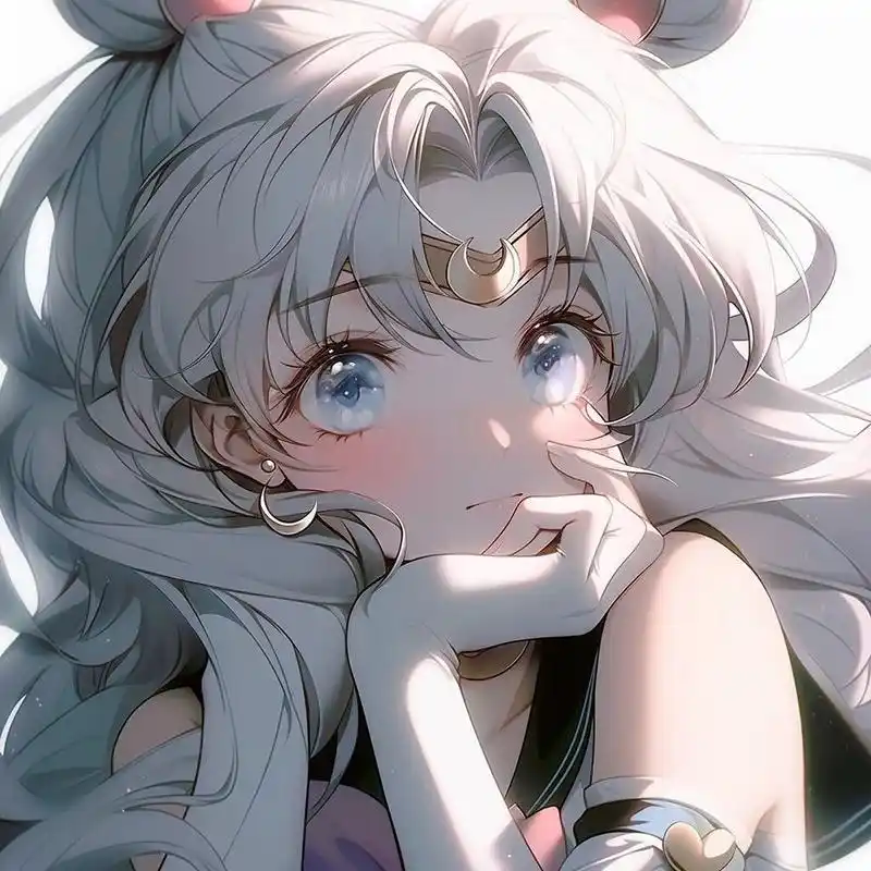 旧漫头像|白发少女