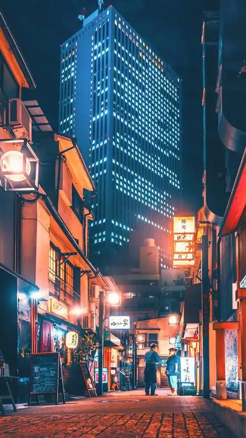 霓虹灯下的日本街道 67 - 堆糖,美图壁纸兴趣社区