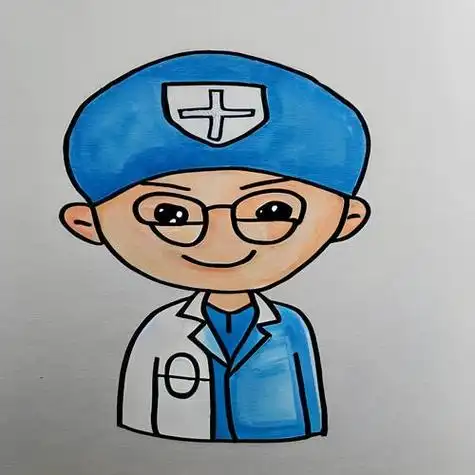 卡通医生简笔画