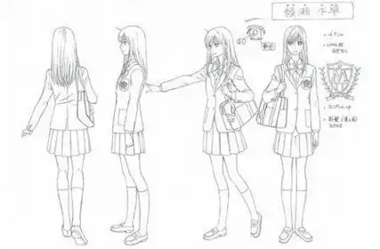 侧身卡通人物全身简笔画