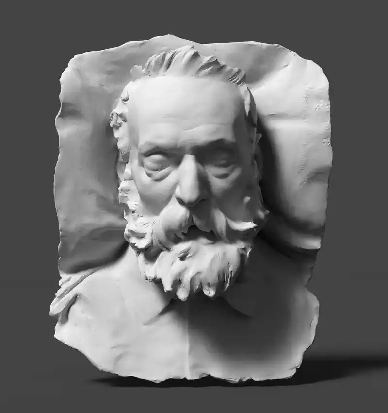 永远沉睡的雨果.#素描 #人物肖像 #石膏像 #绘画 #雕塑 - 抖音