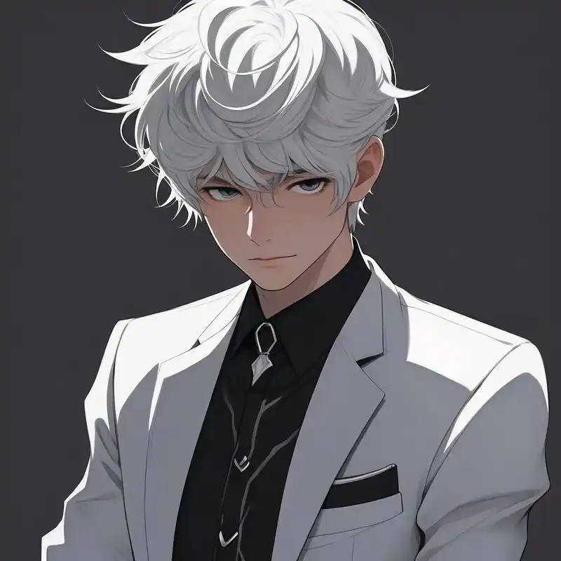 这组男生头像简直帅到爆炸了好吗!谁能拒绝一个白发帅气的男生头像呢?