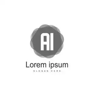 初始字母ai标志模板矢量设计照片