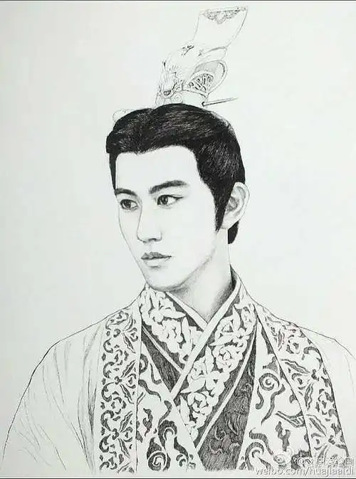 素描人物武媚娘