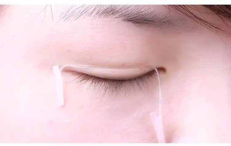 撕拉双眼皮贴隐形纤维条线神器自然肉色韩国持久双面斯拉仟维条_8折