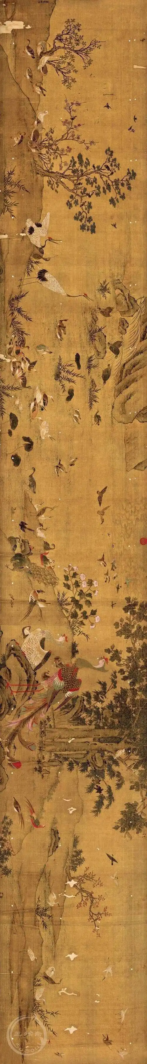 边景昭百鸟朝凤长卷