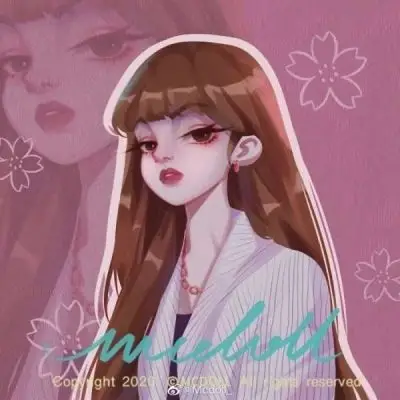 姐妹团头女生霸气头像7人手绘