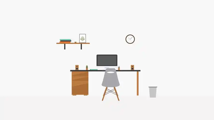 干净简约的办公室电脑设计桌面壁纸_设计壁纸_墨鱼部落格