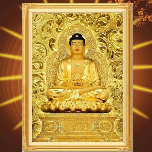 5d钻石画如来佛像释迦牟尼佛祖贴粘钻十字绣2021新款金身阿弥陀佛