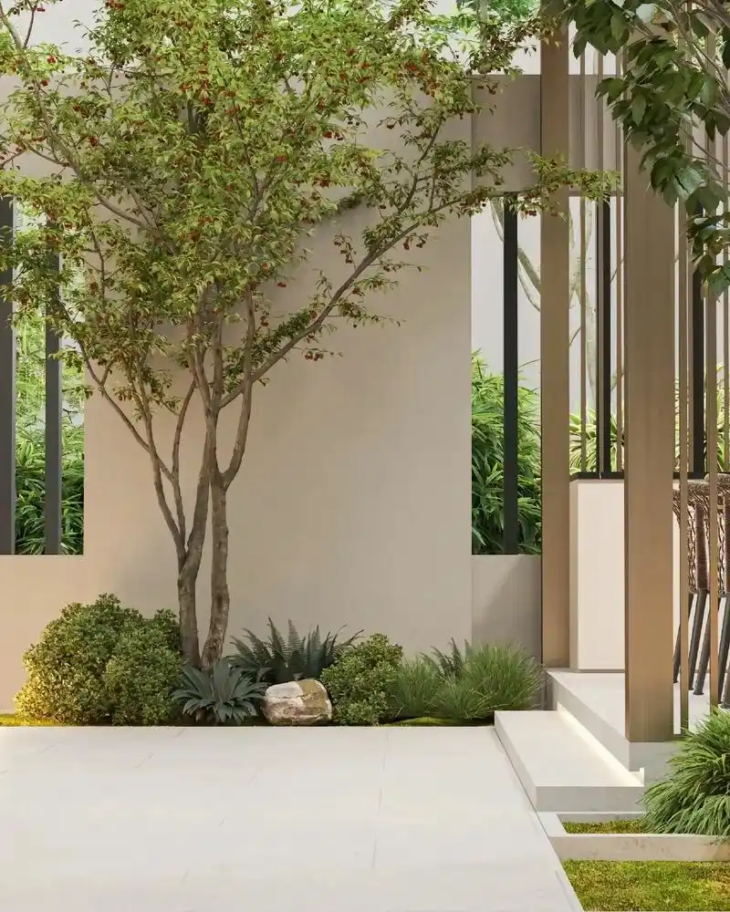 花园设计|庭院屋顶实景露台案例✅.心境怡然,人与庭院融为一体 - 抖