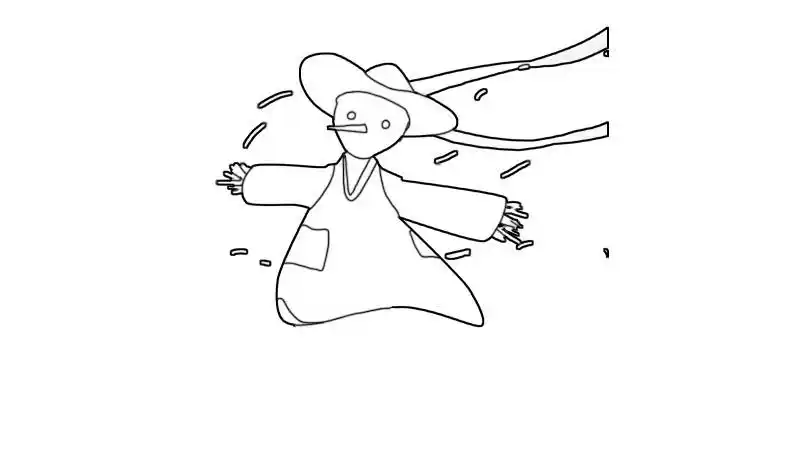 稻草人简笔画怎么画 稻草人简笔画画法