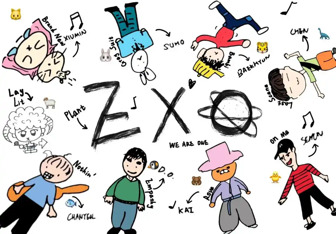 exo十一周年! 再来个ipad壁纸吧