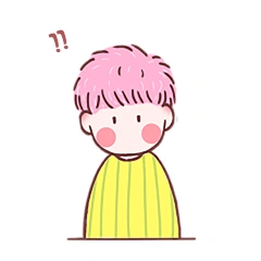 卡通歪头疑问表情