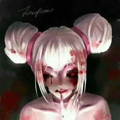 自残带血的二次元头像很恐怖