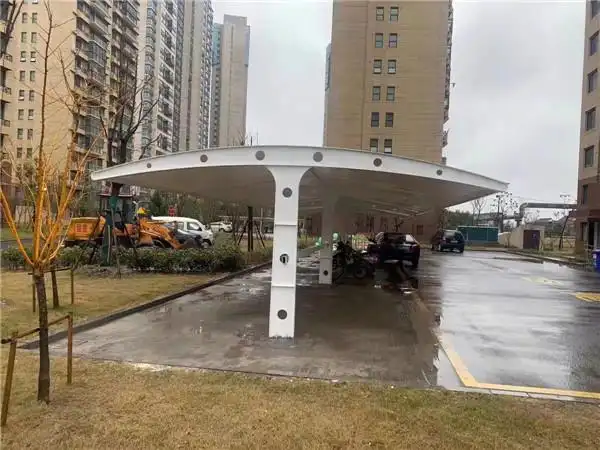 小区电瓶车充电桩车棚