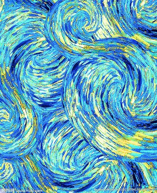 梵高星空印象派背景图片