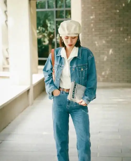 春天必备的牛仔外套,怎么搭配都好看,超全牛仔外套搭配方案奉上