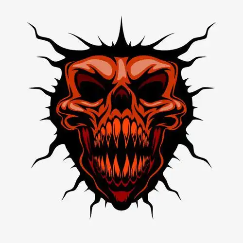 恐怖卡通恶魔矢量素材