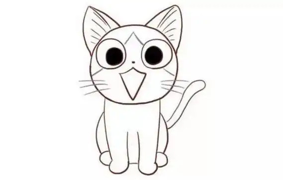 小猫怎么画简单又可爱